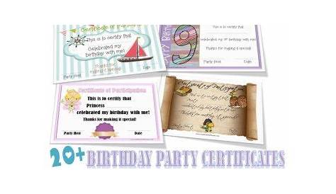 thank you for coming to my birthday party printable