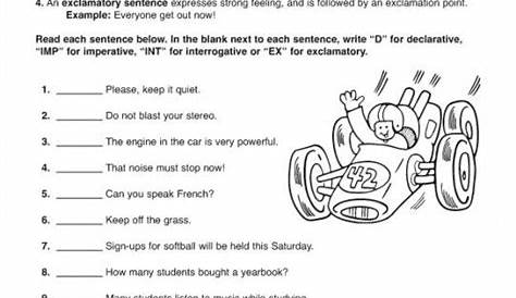 grade 6 language arts worksheet