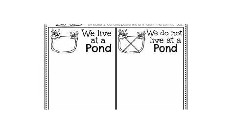 pond life worksheets