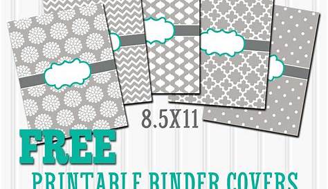 free printable binder covers and spines