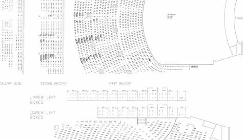 Auditorium Theatre Seating Chart - Theatre In Chicago