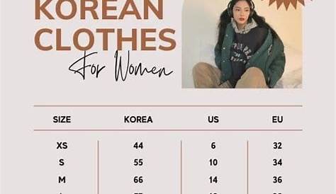 Korean Clothing & Shoe Size Guide & Chart - Krendly