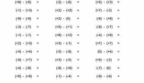 multiplying integers worksheet with answers
