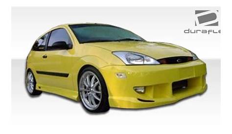 2002 Ford Focus Sideskirts Body Kit - 2000-2007 Ford Focus Duraflex Poison Side Skirts Rocker