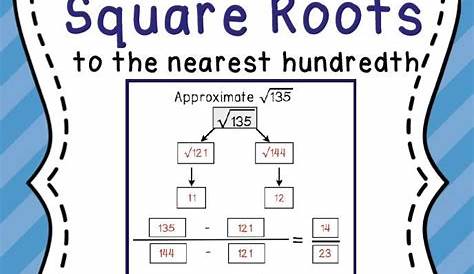 square and square roots worksheets