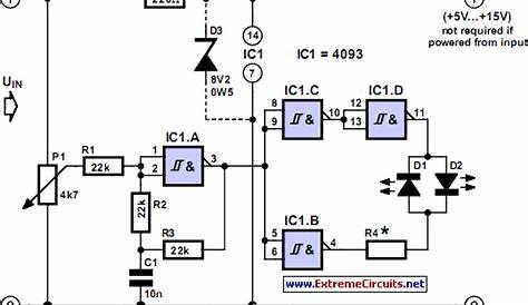 led indicator light circuit diagram