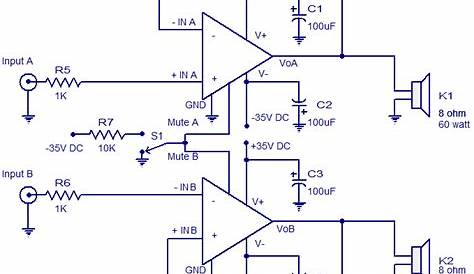 5 watt audio amplifier circuit diagram