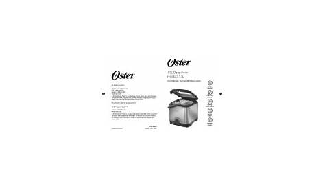 Oster 1.5 Liter Compact Stainless Steel Deep Fryer Manual