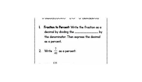 percents greater than 100 and less than 1 worksheets