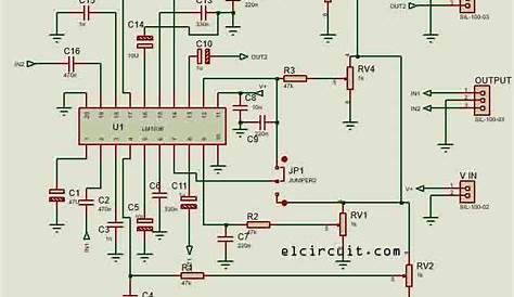 LM1036 Stereo Tone Control - Electronic Circuit