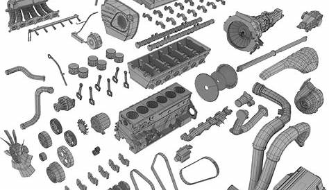 3D model Nissan RB20DET engine VR / AR / low-poly | CGTrader