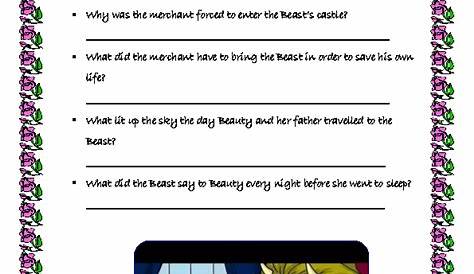 Movie Worksheet: Beauty and the Beast