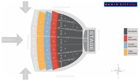 Radio City Music Hall Seat Map | MSG | Official Site