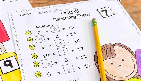 First Grade Addition Fluency Worksheet – Worksheets for Kids