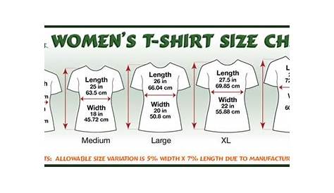 women's t-shirt size chart european