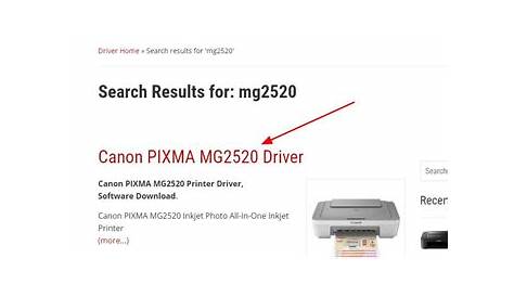 Canon MG2520 Driver Download & Update for Windows - Driver Easy