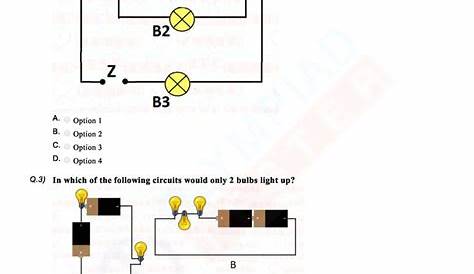 Class 6 Science Electricity & Circuits - Worksheet 01 | Science