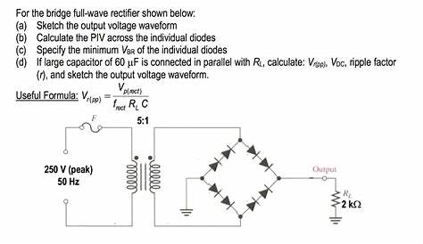 full bridge rectifier voltage output