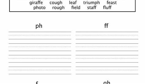 PH FF F GH Worksheet - Have Fun Teaching | Phonics worksheets, Phonics