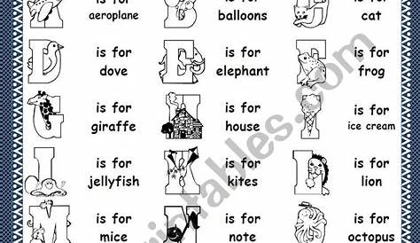 The English Alphabet - ESL worksheet by Blanca