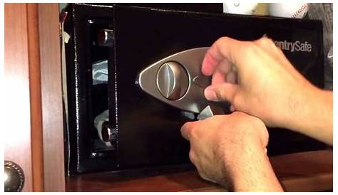 how to unlock a sentry 1250 safe