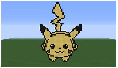 Pikachu Pixel Art Minecraft