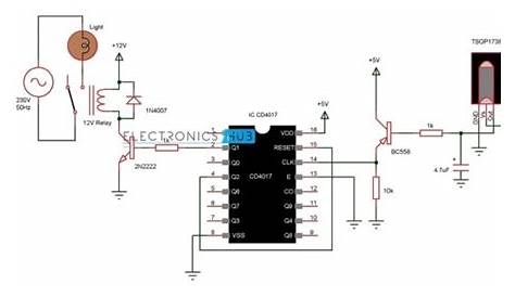 Remote Control Light Fan Switch Circuit Diagram