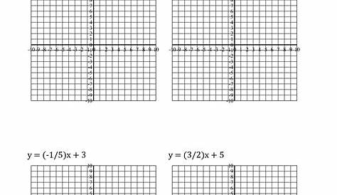 linear equations graphs worksheets