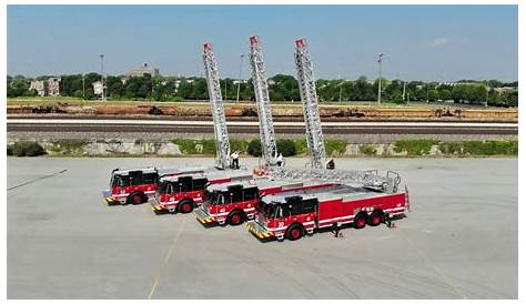 Chicago New E One Aerial Ladders - YouTube