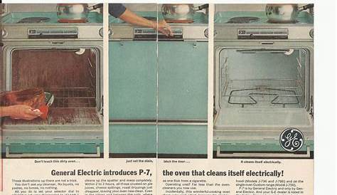 GE Self Cleaning Oven Original 1963 Vintage Print Ad Color | Etsy