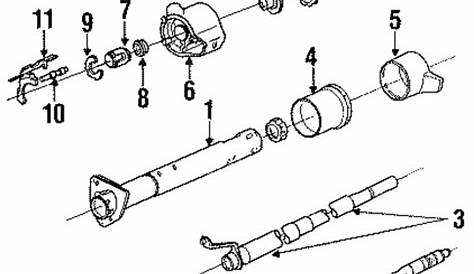 gm steering column parts diagram