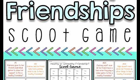 healthy friendships worksheet