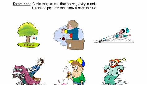 Gravity or Friction Force Worksheet - Have Fun Teaching