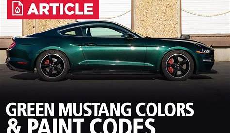 ford mustang paint codes