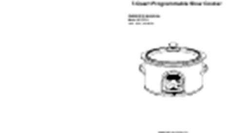 bravetti kc281h slow cooker user manual