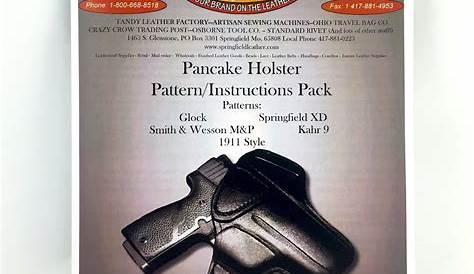 leather gun holster patterns printable