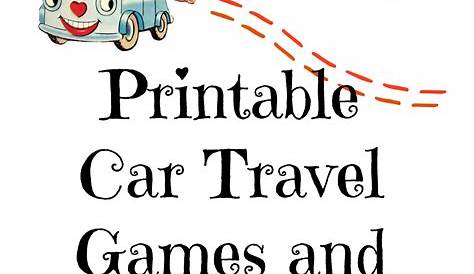 Car Travel Games and Ideas