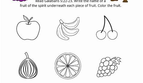 50 Fruits Of The Spirit Worksheet