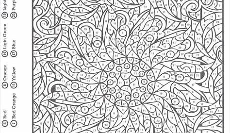 Printable Mystery Color By Number Coloring Pages