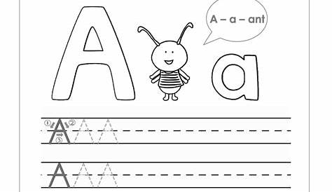 Free Handwriting Worksheets for the Alphabet
