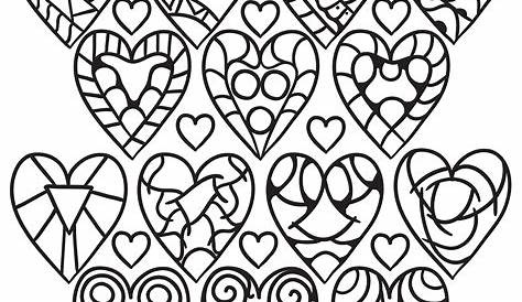 sheet of hearts printable