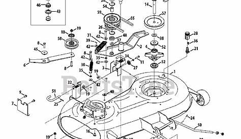 Cub Cadet Riding Mower Deck Diagrams