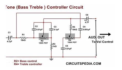 Bass Treble Tone Control Circuit using opamp | Audio Tone Control Circuit