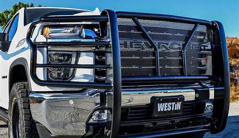 Westin 2020 Chevrolet Silverado 2500/3500 HDX Grille Guard - Black in 2021 | Grilles, Westin