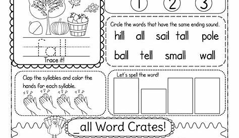 Fall Vocabulary Worksheet - Free Printable, Digital, & PDF