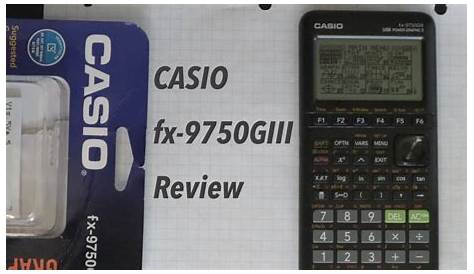 casio fx-9750giii user manual