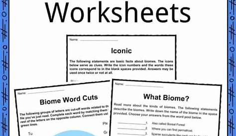 north america biomes worksheet