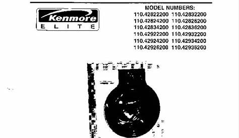 Sears Kenmore HE3 HE3t Washer Service Manual Download