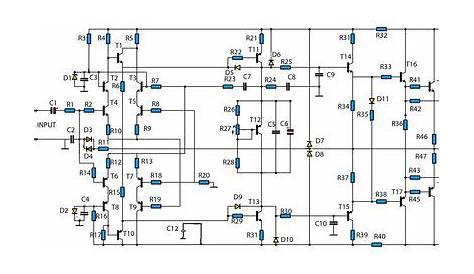 20000 watt amplifier circuit diagram