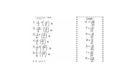 Adding and Subtracting Rational Numbers Worksheets fall themed | TpT
